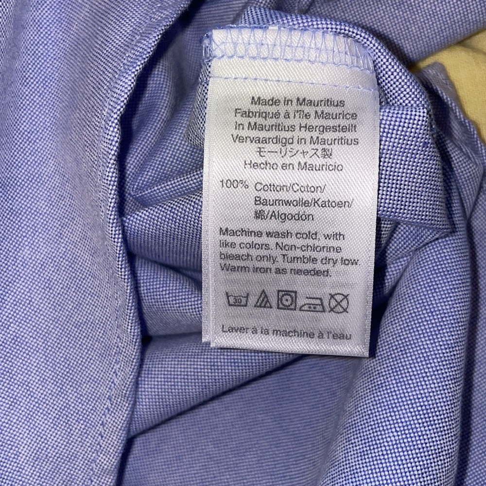 NWT JCrew Factory button-up oxford in signature fit; small; blue; g1209 - Picture 8 of 8